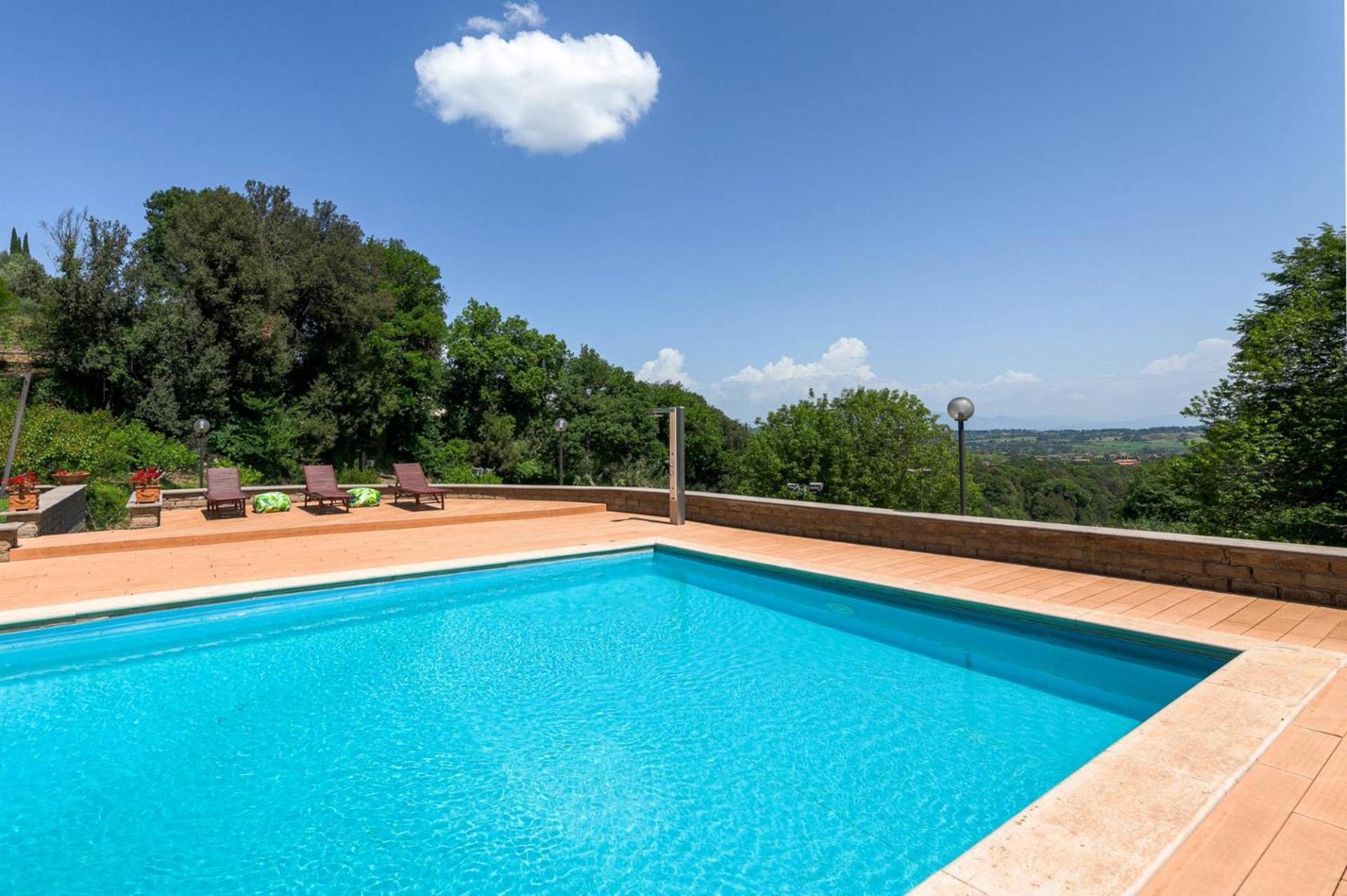 Villa Carolina - Piscina E Parco Panoramico Campagnano Di Roma Buitenkant foto