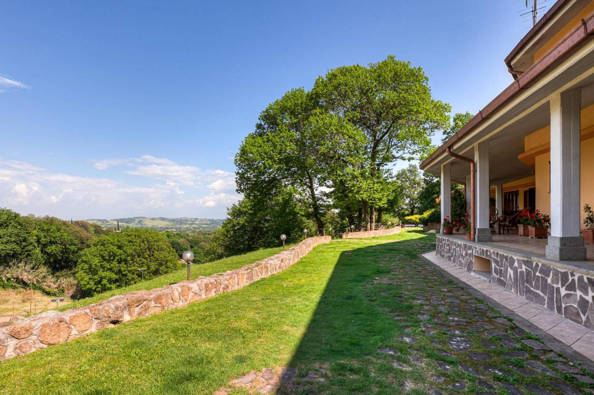 Villa Carolina - Piscina E Parco Panoramico Campagnano Di Roma Buitenkant foto