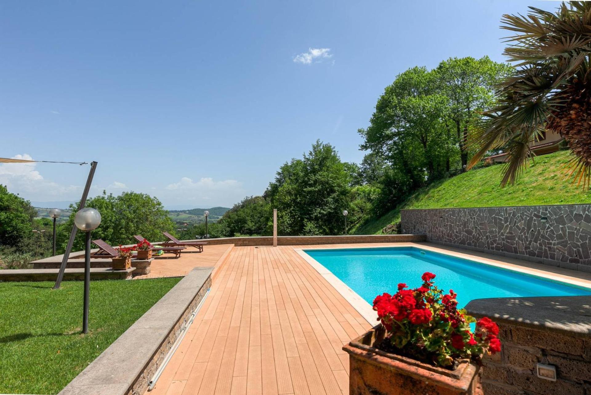 Villa Carolina - Piscina E Parco Panoramico Campagnano Di Roma Buitenkant foto
